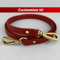 Premium quality Dark Red genuine leather strap for purses, handbags, accessory wallets/pouches, cell phones and more! This handmade leather strap combines durability with a luxurious feel, ensuring both style and longevity. Dark red exudes a sense of elegance and timelessness. Dark red is particularly popular in the fall and winter seasons, aligning with the warm, rich tones of these times of the year. It can also be used to add a dramatic touch to spring and summer wardrobes. Dark red pairs well with a wide range of colors, including neutrals like black, white, gray, and beige. Dark red is a staple in many fashion collections, making it a stylish and current choice. CUSTOM ORDERS available if you need a custom length, color or different style clips. Contact us today with your request. Fea Leather Purse Strap, Adjustable Bag, Genuine Leather Purse, Wallet Pouch, Purse Strap, Handbag Straps, Purse Bag, Crossbody Purse, Bag Straps