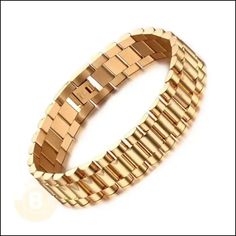 Dolfo Watch-Band Bracelet - BERML BY DESIGN JEWELRY FOR MEN Luxury Stainless Steel Box Chain Bracelet, Timeless Metal Bracelets For Formal Occasions, Elegant Stainless Steel Bracelets With Rectangular Links, Elegant Stainless Steel Bracelet With Rectangular Links, Timeless Stainless Steel Chain Bracelet For Formal Occasions, Timeless Stainless Steel Chain Bracelet For Formal Events, Formal Gold Bracelet With Box Chain In Stainless Steel, Formal Gold Stainless Steel Bracelet With Box Chain, Formal Gold Box Chain Bracelet In Stainless Steel