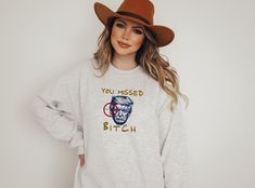 Trump Assassination Sweatshirt, You Missed Bitch Crewneck, Trump Shooting, Summer 2024, Fight For America, Unisex Crewneck Sweatshirt Crewneck Sweatshirt