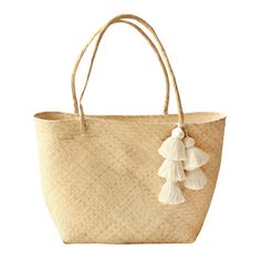 Beautifully crafted in Borneo, made with natural soft rattan straw. Handcrafted by local artisans and adorned with handmade cotton tassels. Wipe with a soft and damp cloth. Craft Tote Bag, Straw Tote Bag, White Tassel, Straw Tote, Laundry Rooms, Local Artisans, Women Accessories Bags, Fashion Jewellery, Independent Designers Fashion