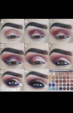 Eye Shadow Looks, Jaclyn Hill Palette, Eye Makeup Steps, Makeup Step By Step, Makeup Guide, Makeup Eye Looks