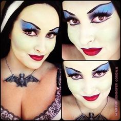 Lilly from the munsters halloween. Lily Munster Cosplay, Lily Munster Costume, Lily Munster, Scary Makeup, Special Effects Makeup, Halloween Costumes Makeup, Goth Makeup, Fx Makeup, Halloween Make Up