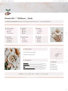 Notion Template Self Care and Wellness Dash Wellness Notion Template, Wellness Notion