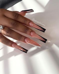 Long Acrylic Nail Designs, White Acrylic Nails, French Tip Acrylic Nails, Cute Acrylic Nail Designs