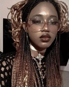 #goth #tradgoth #gothic #asthetic #gothstyle #gothfashion #black #boxbraids Gothic Braids, Alt Black Hairstyles, Goth Braids, Alt Hairstyles, Goth Hair, Hairstyle Inspo