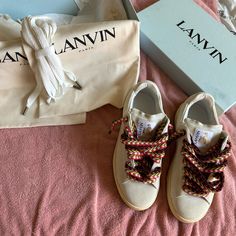 Designer Sneakers Lanvin Size 42 Blanc Lite Curb Low Top Sneakers Lanvin Sneakers, Lanvin Shoes, Blanco Color, Low Top Sneakers, Designer Sneakers, Lanvin, Mens Shoes Sneakers, Low Top, Top Sneakers