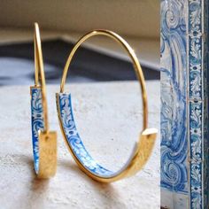 Hoops Earrings, Bijoux Diy, Gold Hoop, Gold Hoop Earrings, Bridal Earrings, Designer Earrings, Jewelry Ideas, Ring Set