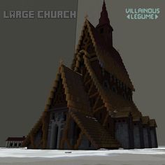 the large church is made out of blocks