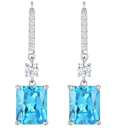 PRICES MAY VARY. ღ𝗦𝘁𝘂𝗻𝗻𝗶𝗻𝗴 𝗬𝗟 𝗗𝗲𝘀𝗶𝗴𝗻 - YL dangle earrings for women feature 2 pieces 10x8mm cushion-brilliant-cut created aquamarine, set with 14 pieces 5A+ cubic zirconia to add a personal touch to your jewelry collection. ღ𝗧𝗵𝗼𝘂𝗴𝗵𝘁𝗳𝘂𝗹 𝗚𝗶𝗳𝘁 - YL 925 sterling silver earrings high: 1.17"(29.6mm), plated with 18k white gold, excellent electroplate technique, nickel-free, lead-free, hypoallergenic and durable and safe for those with sensitive ears. ღ𝗧𝗶𝗺𝗲𝗹𝗲𝘀�𝘀 𝗕? Womens Earrings, Leverback Earrings, 925 Sterling Silver Earrings, Beautiful Gift Boxes, Sensitive Ears, Birthstone Jewelry, Princess Cut, Earrings Jewelry, Earrings For Women