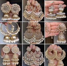 Pakistani Earrings Jewellery, Jumkhas Aesthetic, Indian Jhumka Aesthetic, Pakistani Jewelry Simple, Traditional Earrings Indian Jewelry, Fancy Earrings Unique, Indian Earrings Jhumka, Desi Earrings, Desi Jewellery