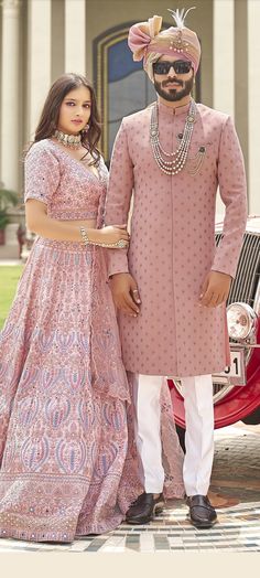 Details : Color- Rose gold Any Color you may ask for...(only one color) Fabric -Importade Fabric Work Details -self Bottom Details Color White-- Pajama Package Include : Top , Bottom,, All others accessories are for photography purpose only . Just the Top and bottom available . Color variation may be there slightly , due to computer resolution and camera . Groom Pink Sherwani, Short Height Groom Outfit Indian, Rose Gold Sherwani For Groom, Engagement Dress For Groom Indian Men, Wedding Dresses Man, Mens Dress Outfits For Wedding, Groom Sherwani Indian Latest, Engagement Dress For Groom Indian, Reception Dress For Groom