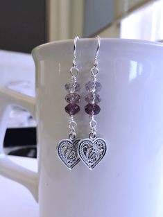 Swarovski Crystals Diy, Crystals Rings, Swarovski Heart Earrings, Sterling Silver Heart Earrings, Silver Jewelry Diy, Swarovski Crystal Rings, Earrings Ideas