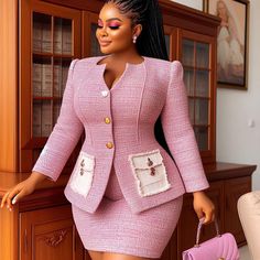 FOLAH SIGNATURE | It’s MONDAY. Don’t forget to dress awesome..#styleinspiration Which one are you recreating? Let’s us know in the comment section 👇🏾 Tag… | Instagram Folah Signature, Skirt Suit Outfit, Plus Size Business Attire, Stylish Workwear, Corporate Attire Women, Corporate Outfit, Cute Professional Outfits, Conservative Outfits, 2piece Outfits