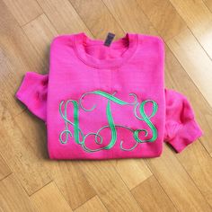 Custom Embroidered Large Monogram Sweatshirt Personalized Crewneck Sweatshirt for Women Monogrammed Top with Initials Girls Pink Youth Top ✨ 𝐃𝐞𝐭𝐚𝐢𝐥𝐬: * Unisex Fit * Weight around 8 Oz * 50/50 cotton/polyester * Heather is 60/40 polyester/cotton * Made with OEKO-TEX certified low-impact dyes ♥ Please note, print colors may very slightly from the picture seen on your phone, tablet or computer screen.   ⭐️ 𝐘𝐨𝐮 𝐦𝐚𝐲 𝐚𝐥𝐬𝐨 𝐥𝐢𝐤𝐞:  *  Check out the rest of the shop: https://priceless Hot Pink Sweatshirt, Monogram Sweatshirt, Embroidered Crewneck, Sweatshirt For Women, Birthday Tee, Etsy Personalized Gifts, Monogram Styles, Monogram Gifts, Cozy Sweatshirts