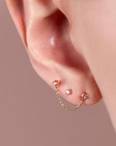 A teeny tiny 14k yellow gold stud with a 1.6mm white diamond. Handmade by Becca Mapes in her Brooklyn, NY studio. – 4-prong setting Dainty Rose Gold 14k Gold Piercings, Dainty 14k Rose Gold Piercings, Delicate Yellow Gold Piercings For Everyday, Delicate Yellow Gold Everyday Piercings, Dainty Gold Piercing With Single Diamond, Dainty Yellow Gold Piercings With Single Diamond, Minimalist Gold Piercings With Single Diamond, Tiny Elegant Yellow Gold Piercings, Minimalist 14k Gold Piercings With Single Diamond