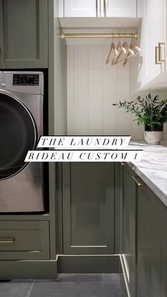 the laundry room is clean and ready for guests to use