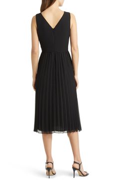 Designed in a sleeveless silhouette, this day-to-night dress is punctuated with a pleated chiffon skirt. 46" length (size 8) V-neck Sleeveless Lined 100% polyester Dry clean Imported Pleated Chiffon Skirt, Day To Night Dresses, Pleated Chiffon, Chiffon Skirt, Nordstrom Dresses, Sam Edelman, Night Dress, Pleated Skirt, Sleeveless Dress