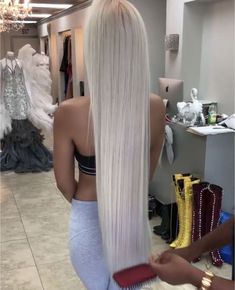 Platinum Long Blonde Hair, Long Blonde Hair Platinum, Platimun Blonde Hair, Grey Hair Wig, Grey Wig