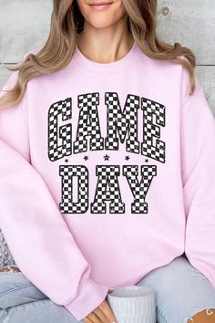 Checkered Game Day Graphic Fleece Sweatshirts.Unisex Crew Neck Long Sleeve Sweaters Knits.Crafted from premium materials, tailored to your lifestyle, ensuring a comfortable fit for any occasion.Family Group Uniforms Birthday Party Gift Concert Festival Events.High Quality Direct To Film Printed Graphic Design.50%COTTON,50%POLYESTERNICARAGUAMade In: Nicaragua Athletic Wear Womens, Checkers Game, Long Sleeve Sweaters, Concert Festival, Long Sleeve Tank Top, Birthday Party Gift, Graphic Design Print, Active Wear Pants, Denim Shorts Women