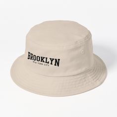 This packable, scrunchable, lightweight headwear classic is ready for adventure, from the beach to the street to the trail Breathable 100% cotton with eyelet ventilation Flat top Moderate brim is 2.2"" (5.5 cm) wide to keep the sun off your face Unstructured crown is 3.1"" (8 cm) deep Easy care: just spot clean and dry in shade. Brooklyn New York, Hats For Sale, Flats Top, The Trail, Bucket Hat, Brooklyn, The Sun, The Beach, Crown