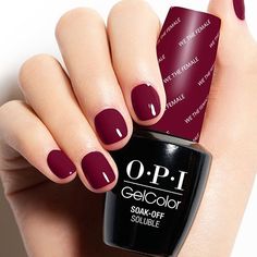 Washington DC Collection | We the Female Opi Gel Maroon Colors, We The Female Opi Gel, Opi We The Female Gel, Opi Burgundy Nail Polish Gel, Opi Gel Polish Colors, Gel Opi, Dc Collection, Opi Gel Nails, Opi Colors