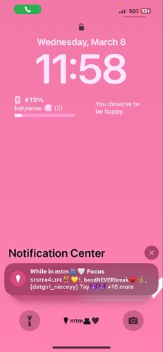 an iphone screen showing the notifications for each person on their cell phone, and what they