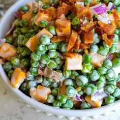 Creamy Pea Salad Recipe Healthy Sweet And Sour Chicken, Lemon Pepper Chicken Wings Recipe, Oatmeal Biscuits, Pepper Chicken Wings, Healthy Chinese Recipes, Bacon Fried Cabbage, Small Town Woman