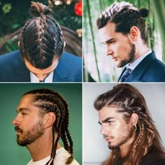 Guys With Longer Hair, Long Hairstyles Haircuts, Man Ponytail, Long Hairstyles For Men, Mens Hairstyles With Beard, Guy Haircuts Long, Mens Hairstyles Thick Hair