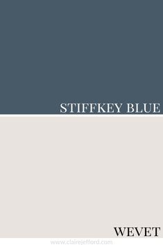 a blue and gray color scheme with the words stiffy blue