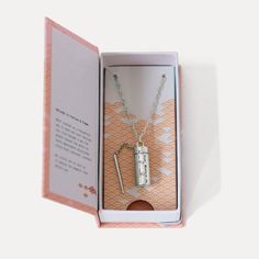 A fortune that reads 'Go out and kick some serious ass.' next to a silver capsule and wand necklace. Significant Other Gifts, Personal Affirmations, Popular Sayings, Locket Necklaces, Earring Frame, Arrow Bracelet, Silver Cleaner, Mini Envelopes, Book Jewelry