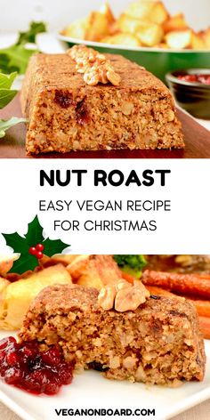 nut roast is an easy vegan recipe for christmas