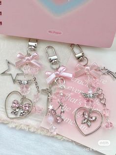 #smallbusiness #packaging #girls #girly #korean #japan #korea #japanese #cute #kawaii #pink #white #aesthetic #ribbon #phonecase #kpop #kdrama #kpopphotocard #bts #enhypen #jewelry #necklace #earrings #wooyoung #wongyoungism #outfit #bracelet #hairclips #keychain #photocardholder Phone Keychain, Keychain Pink, Pink Keychain, Diy Beaded Rings