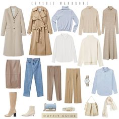 Ladies, I want to share a feminine capsule wardrobe in light shades. You can find twelve clothing pieces and seven accessories and create 42 different looks! Feminine Capsule Wardrobe, Europe Winter Outfits, Lady Like Style, Winter Outfits Warm, Capsule Wardrobe Work, Lit Outfits, Winter Fashion Outfits Casual, Winter Capsule Wardrobe, Clothing Pieces