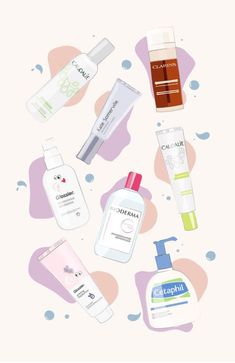 Skin Care Background, Skincare Illustration, Cosmetics Illustration, Celebrity Skin Care, Makeup Illustration, Makeup Hacks Beauty Secrets, Illustration Art Girl, Beauty Illustration, Diy Beauty Hacks