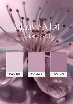 the color palette for mauve mist