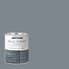 a gray paint can with the words rustfolemm on it