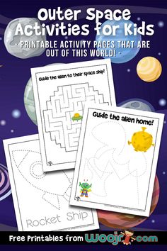 outer space activities for kids that are out of this world with free printables