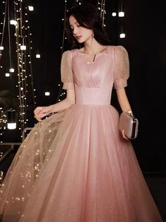 Pink bridesmaid dresses, sweet party dresses, princess dressesMaterial:tulleColor:as picture or custom color(Please check the color card and note number)Neckline:square neckBack details:bandageDress type:A-lineStyle:fairy&ltp&gtFeatures:sweet</p>&ltbr/>&ltp&gtThis dress could be custom made, there are no extra cost to do custom size and color.</p>&ltbr/>&ltp&gt1, If the color is customized, please note the color & card number.</p>&l Pink V-neck Ball Gown For Wedding, Pink Square Neck Bridesmaid Dress, Square Neck Pink Bridesmaid Dress, Fitted Princess Style Prom Dress, Fitted Princess Bridesmaid Dress For Prom, Pink Square Neck Dress For Banquet, Elegant Princess Dress With Sweetheart Neckline For Prom, Pink Tulle Bridesmaid Dress With Sweetheart Neckline, Princess Style Tulle Bridesmaid Evening Dress