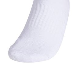 These adidas quarter-length socks keep feet dry and comfortable during any training session. They're made with moisture-wicking yarn and have mesh zones for added ventilation. A cushioned footbed has a soft feel from step-in to step-out.# Pieces In Set: 3 PairFeatures: Cuffed, Cushioned, Stretch FabricShoe Size Range: 5-10Fiber Content: 82% Polyester, 15% Cotton, 3% SpandexFabric Description: KnitCare: Machine Wash, Tumble DryCountry of Origin: Imported Lightweight White Sporty Socks, Sporty Lightweight White Socks, Sporty White Lightweight Socks, Lightweight White Sports Socks, White Go-dry Socks For Training, White Comfortable Moisture-wicking Socks, Comfortable White Moisture-wicking Socks, Comfortable Moisture-wicking White Socks, White Moisture-wicking Socks