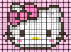 an image of a hello kitty cross stitch pattern