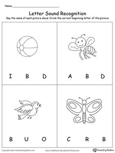 the letter sound recognition worksheet for children to practice their handwriting and spelling skills