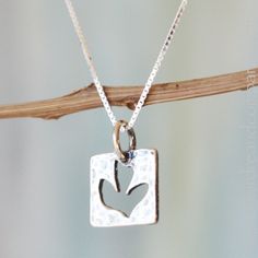 cut out dove necklace in sterling, square Dove Necklace, Confirmation Gifts, The Holy Spirit, Small Cards, Box Chain, God Is, Holy Spirit, Silver Charms, Matching Earrings