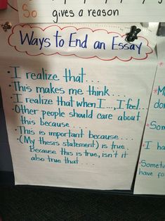 two paper signs with writing on them that say, ways to find an easy way