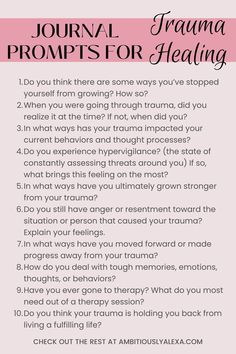 trauma healing journal prompts Healing Journal Prompts, Journal Prompts For Adults, Therapy Questions, Healing Journal, Best Questions, Gratitude Journal Prompts, Journal Writing Prompts