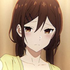 Aesthetic Anime Brown Hair, Aesthetic Anime Brown, Horimiya Pfp, Brown Hair Anime, Hori San, Kyouko Hori, Hair Anime