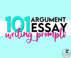 the title for an argument paper that is written in pink, blue and white stripes