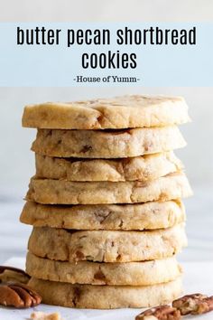 a stack of cookies sitting on top of each other