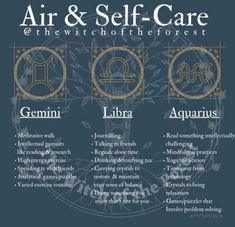 the four symbols for air and self - care