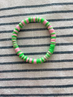 Watermelon Clay Bracelet, Bead Ideas, Clay Bead, Clay Beads, Beaded Bracelet, Watermelon, Jewelry Bracelets, Accessory Gift, Beaded Bracelets