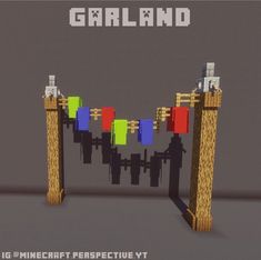 an image of a minecraft project with the name garland on it